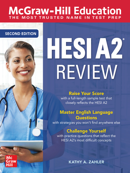 Title details for McGraw-Hill Education HESI A2 Review by Kathy A. Zahler - Available